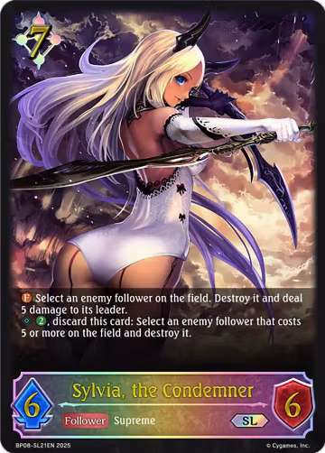 Sylvia, the Condemner (SL) (BP08-SL21EN), Alterchaotica — Shadowverse card price