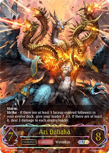 Azi Dahaka (Evolved) (U) (BP08-U04EN), Alterchaotica — Shadowverse card price