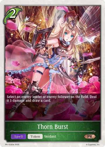 Thorn Burst (PR-193EN), Shadowverse: Evolve Promo Cards — Shadowverse card price