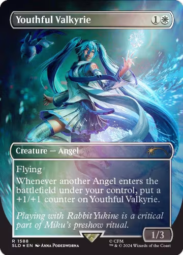 Youthful Valkyrie (Rainbow Foil) (1588), Secret Lair Drop Series — Magic card price