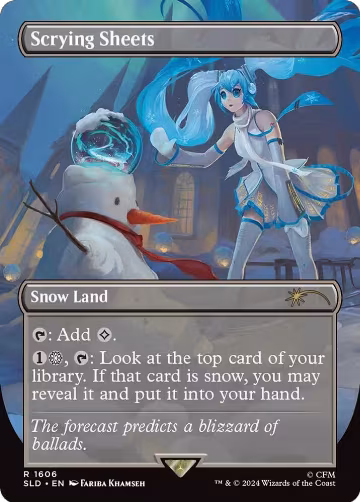 Scrying Sheets (1606), Secret Lair Drop Series — Magic card price