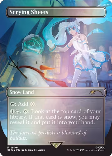 Scrying Sheets (Rainbow Foil) (1606), Secret Lair Drop Series — Magic card price