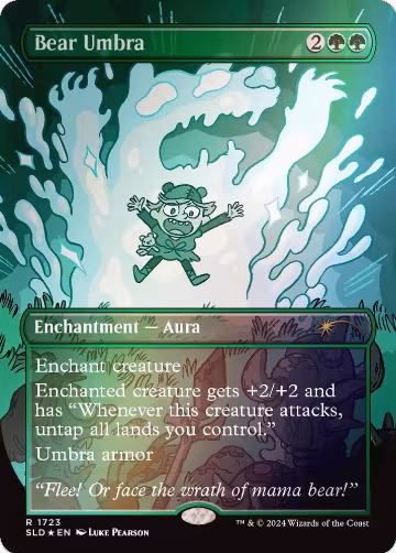 Bear Umbra (Rainbow Foil) (1723), Secret Lair Drop Series — Magic card price