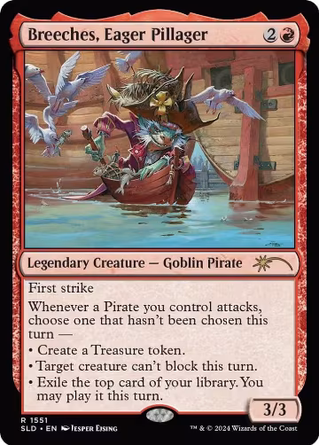Breeches, Eager Pillager (1551), Secret Lair Drop Series — Magic card price