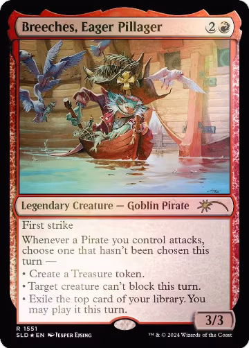 Breeches, Eager Pillager (Rainbow Foil) (1551), Secret Lair Drop Series — Magic card price