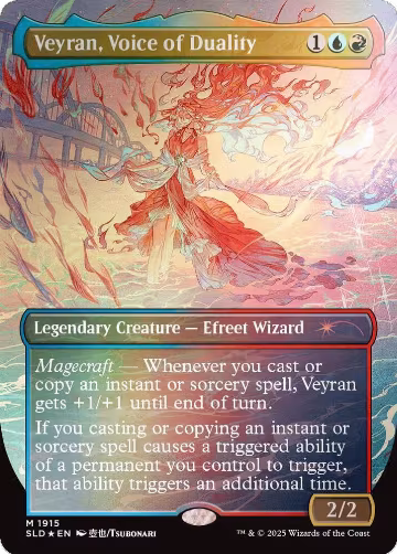 Veyran, Voice of Duality (Rainbow Foil) (1915), Secret Lair Drop Series — Magic card price