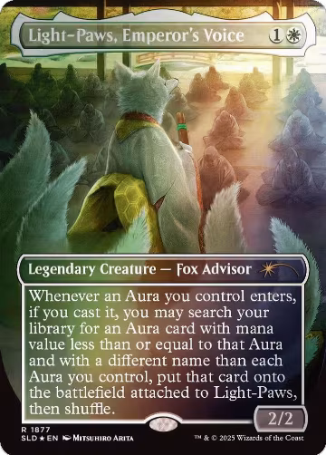 Light-Paws, Emperor's Voice (Rainbow Foil) (1877), Secret Lair Drop Series — Magic card price