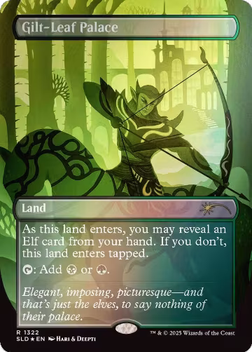 Gilt-Leaf Palace (Rainbow Foil) (1322), Secret Lair Drop Series — Magic card price