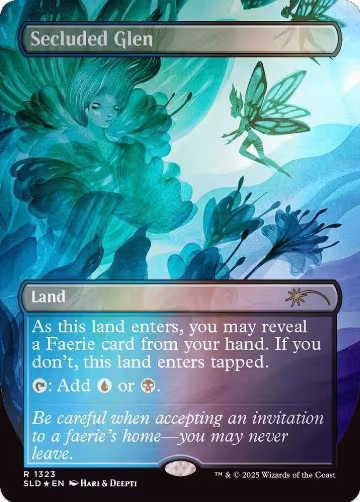 Secluded Glen (Rainbow Foil) (1323), Secret Lair Drop Series — Magic card price