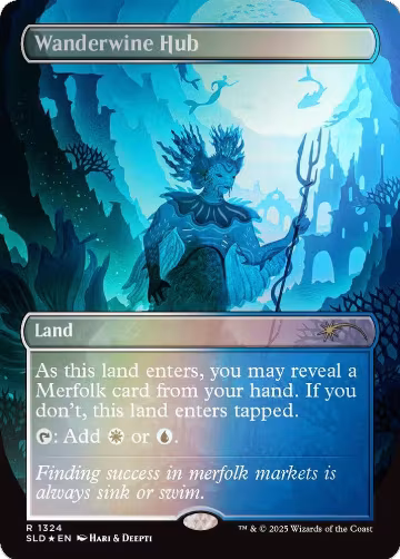 Wanderwine Hub (Rainbow Foil) (1324), Secret Lair Drop Series — Magic card price