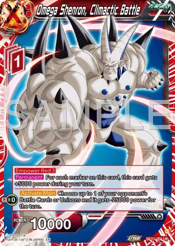 Omega Shenron, Climactic Battle (BT27-006), History of Z — DB Super card price