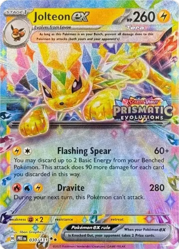 Jolteon ex - 030/131 (Prismatic Evolutions Stamp) (030/131), Miscellaneous Cards & Products — Pokémon card price