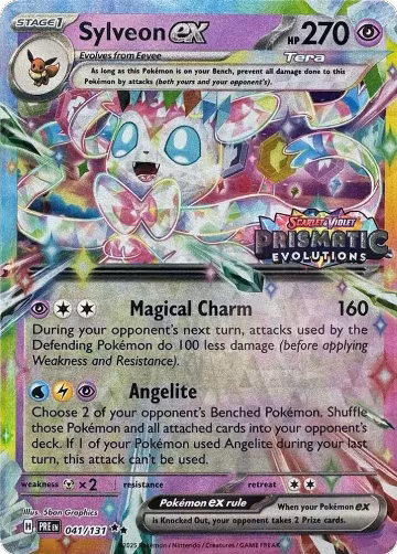 Sylveon ex - 041/131 (Prismatic Evolutions Stamp) (041/131), Miscellaneous Cards & Products — Pokémon card price