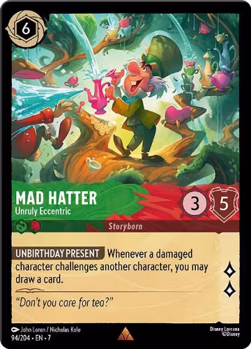 Mad Hatter - Unruly Eccentric (94/204), Archazia's Island — Lorcana card price