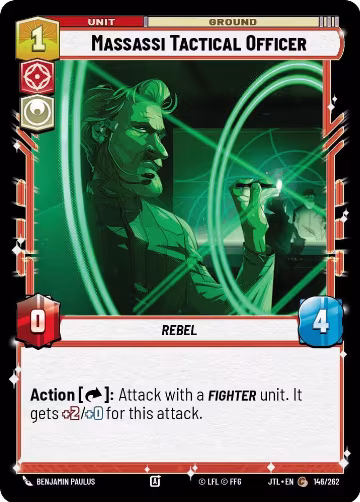 Massassi Tactical Officer (146/262), Jump to Lightspeed — Star Wars card price