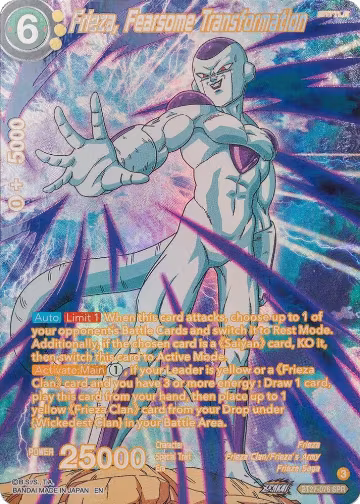 Frieza, Fearsome Transformation (SPR) (BT27-076), History of Z — DB Super card price