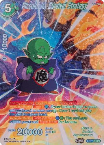 Piccolo Jr., Survival Strategy (SPR) (BT27-126), History of Z — DB Super card price