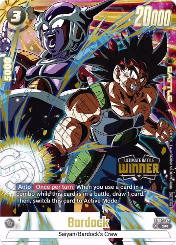 Bardock (Ultimate Battle Winner) (FB03-121), Tournament and Championship Promos — DB Fusion card price