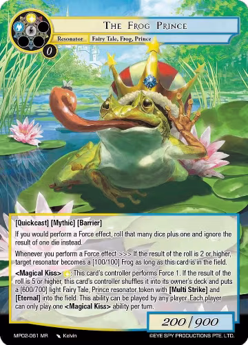 The Frog Prince (MP02-061 MR), Masterpiece Collection 02 "Fates Reunited!" — Force of Will card price