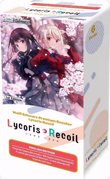 Lycoris Recoil Premium Booster Box, Lycoris Recoil Premium Booster — Weiß Schwarz sealed product price