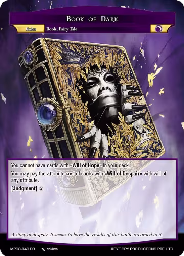 Book of Dark // Lapistory, Subjugation Fairy Tale (MP02-148 JR), Masterpiece Collection 02 "Fates Reunited!" — Force of Will card price