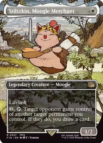 Stiltzkin, Moogle Merchant (Borderless) (327), FINAL FANTASY — Magic card price