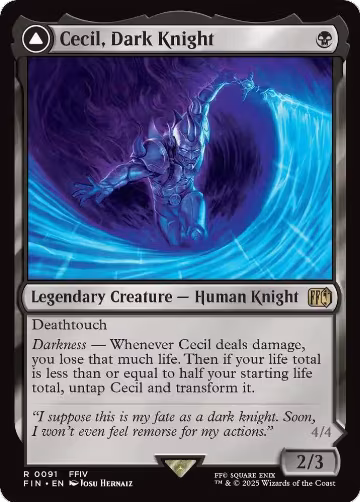 Cecil, Dark Knight (91), FINAL FANTASY — Magic card price