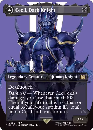 Cecil, Dark Knight (Borderless) (380), FINAL FANTASY — Magic card price