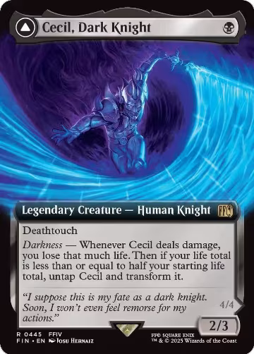 Cecil, Dark Knight (Extended Art) (445), FINAL FANTASY — Magic card price