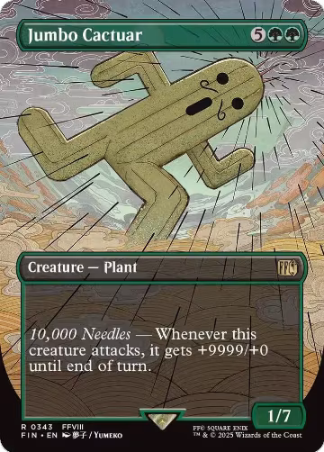 Jumbo Cactuar (Borderless) (343), FINAL FANTASY — Magic card price