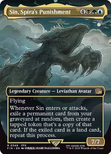Sin, Spira's Punishment (Borderless) (348), FINAL FANTASY — Magic card price