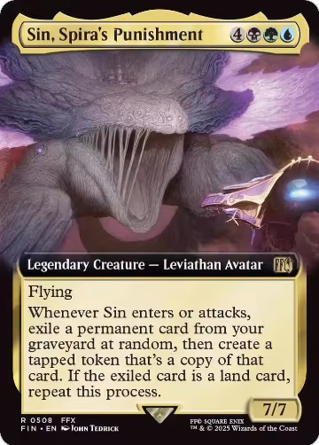 Sin, Spira's Punishment (Extended Art) (508), FINAL FANTASY — Magic card price