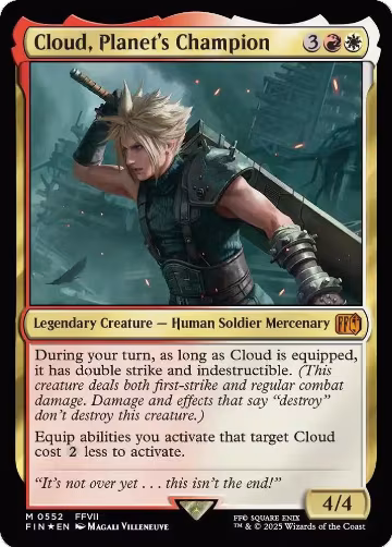 Cloud, Planet's Champion (552), FINAL FANTASY — Magic card price