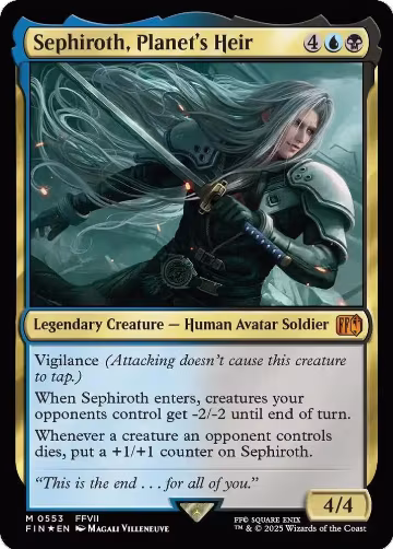 Sephiroth, Planet's Heir (553), FINAL FANTASY — Magic card price