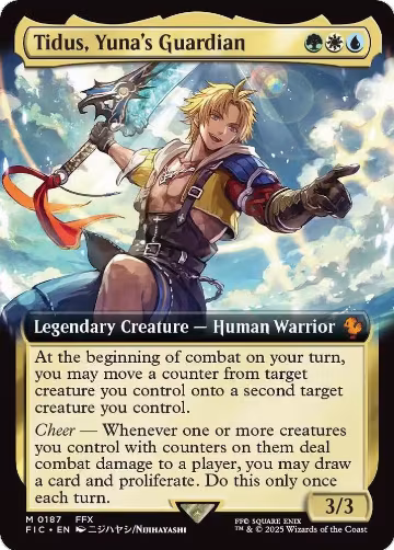 Tidus, Yuna's Guardian (Extended Art) (187), Commander: FINAL FANTASY — Magic card price