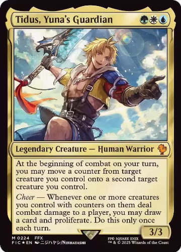 Tidus, Yuna's Guardian (Surge Foil) (224), Commander: FINAL FANTASY — Magic card price