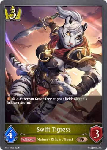 Swift Tigress (PR-179EN), Shadowverse: Evolve Promo Cards — Shadowverse card price