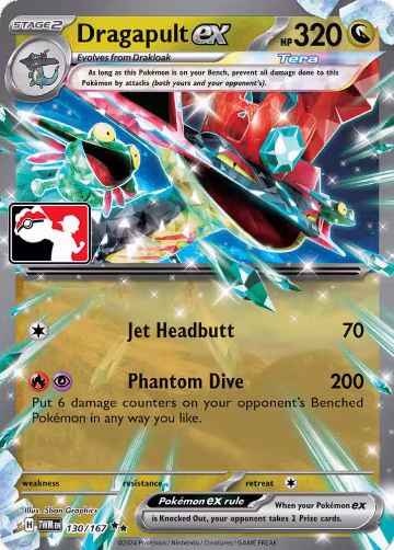 Dragapult ex - 130/167 (130/167), Prize Pack Series Cards — Pokémon card price