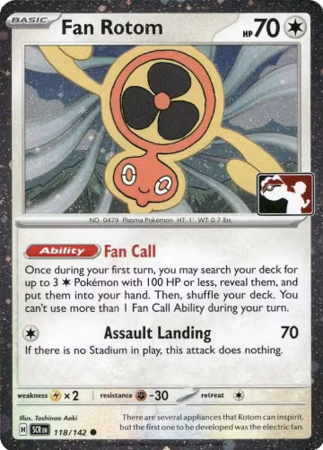 Fan Rotom - 118/142 (Cosmos Holo) (118/142), Prize Pack Series Cards — Pokémon card price
