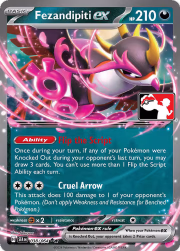 Fezandipiti ex - 038/064 (038/064), Prize Pack Series Cards — Pokémon card price