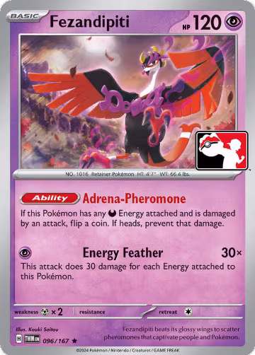 Fezandipiti - 096/167 (096/167), Prize Pack Series Cards — Pokémon card price