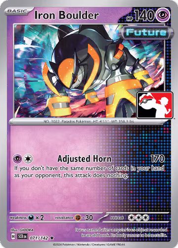 Iron Boulder - 071/142 (071/142), Prize Pack Series Cards — Pokémon card price