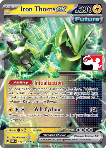 Iron Thorns ex - 077/167 (077/167), Prize Pack Series Cards — Pokémon card price