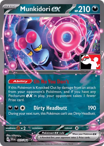 Munkidori ex - 037/064 (037/064), Prize Pack Series Cards — Pokémon card price