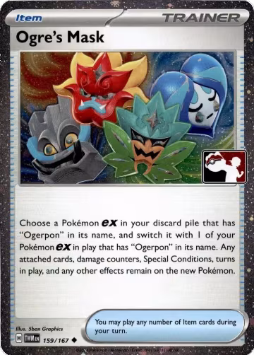 Ogre's Mask - 159/167 (Cosmos Holo) (159/167), Prize Pack Series Cards — Pokémon card price