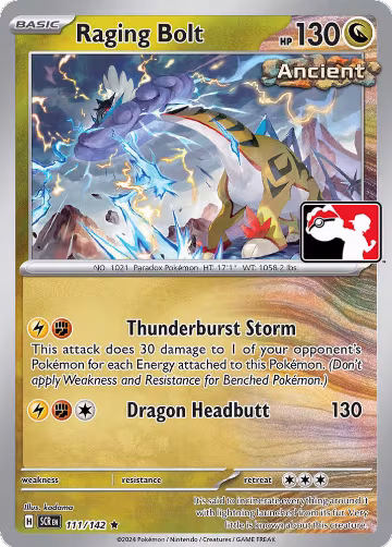Raging Bolt - 111/142 (111/142), Prize Pack Series Cards — Pokémon card price