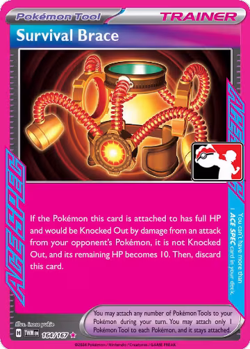 Survival Brace - 164/167 (164/167), Prize Pack Series Cards — Pokémon card price