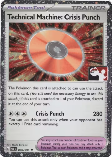 Technical Machine: Crisis Punch - 090/091 (Cosmos Holo) (090/091), Prize Pack Series Cards — Pokémon card price