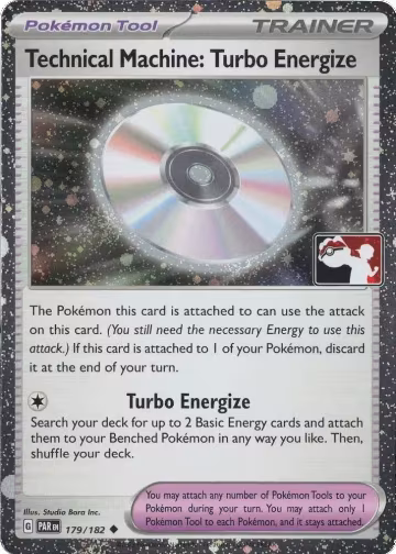 Technical Machine: Turbo Energize - 179/182 (Cosmos Holo) (179/182), Prize Pack Series Cards — Pokémon card price