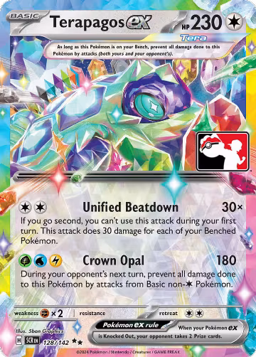 Terapagos ex - 128/142 (Prize Pack Series 6) (128/142), Prize Pack Series Cards — Pokémon card price